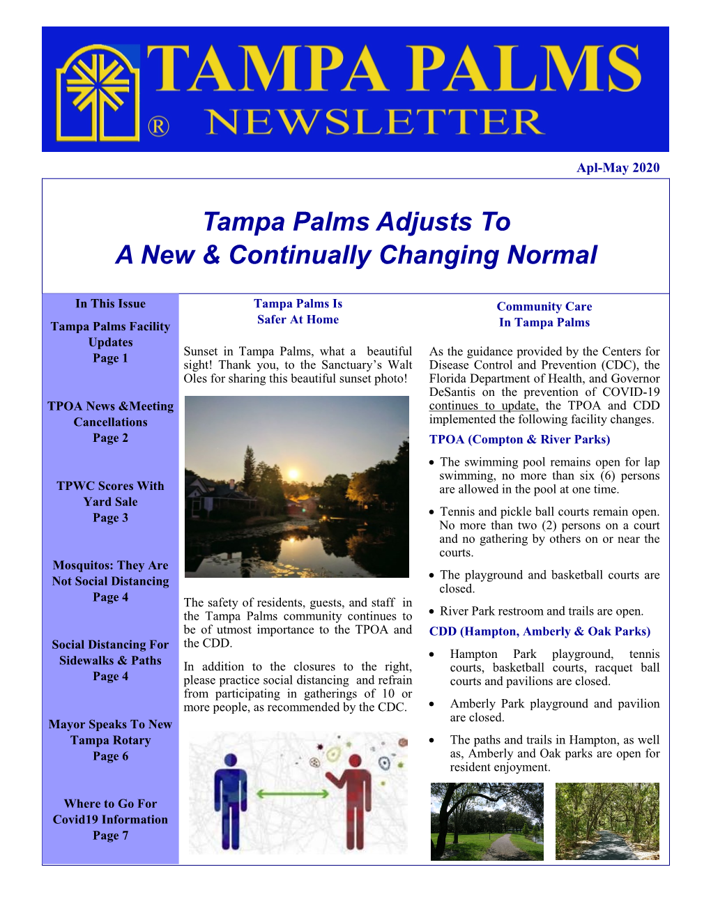 Tampa Palms Adjusts to a New & Continually Changing Normal