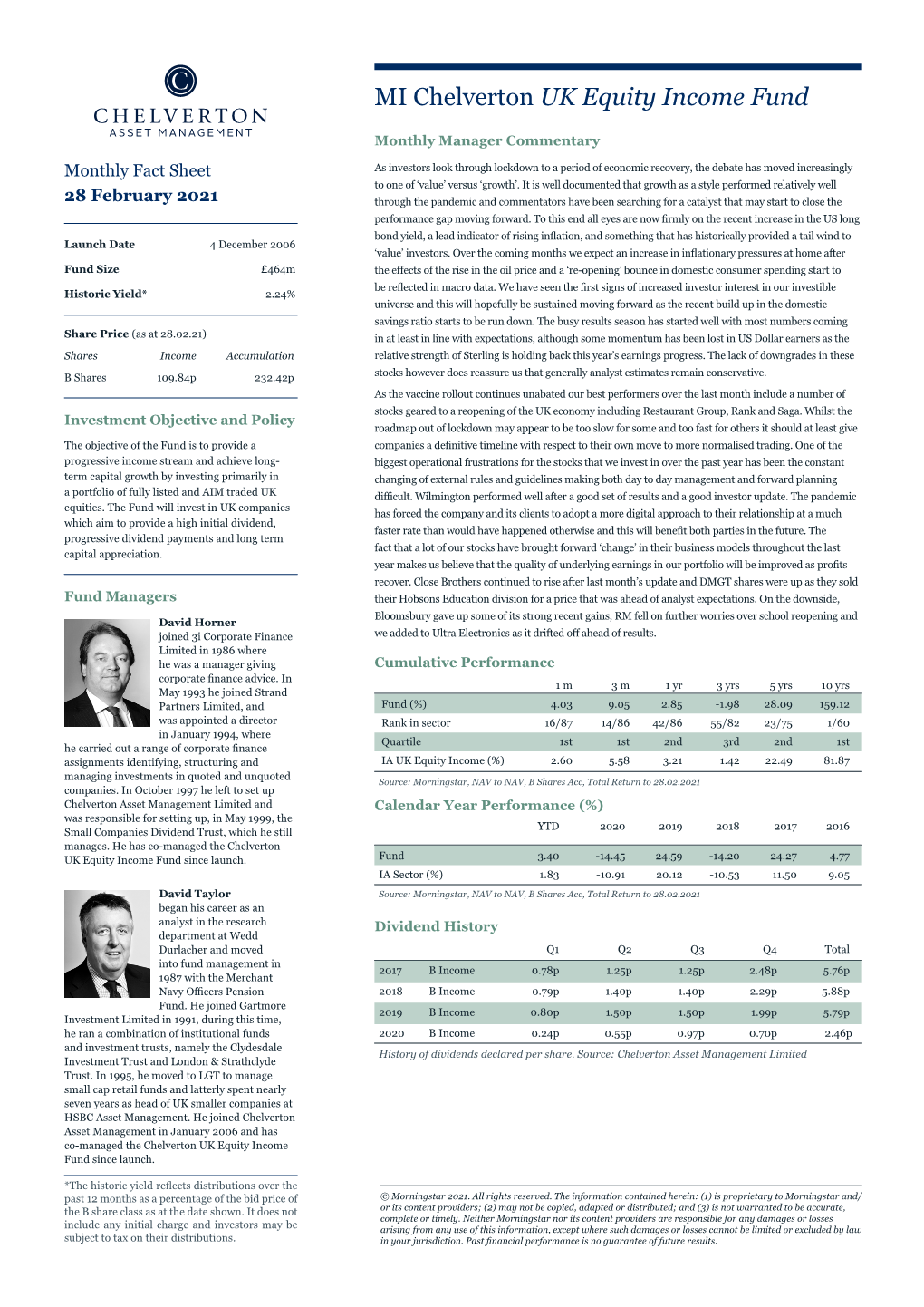 MI Chelverton UK Equity Income Fund