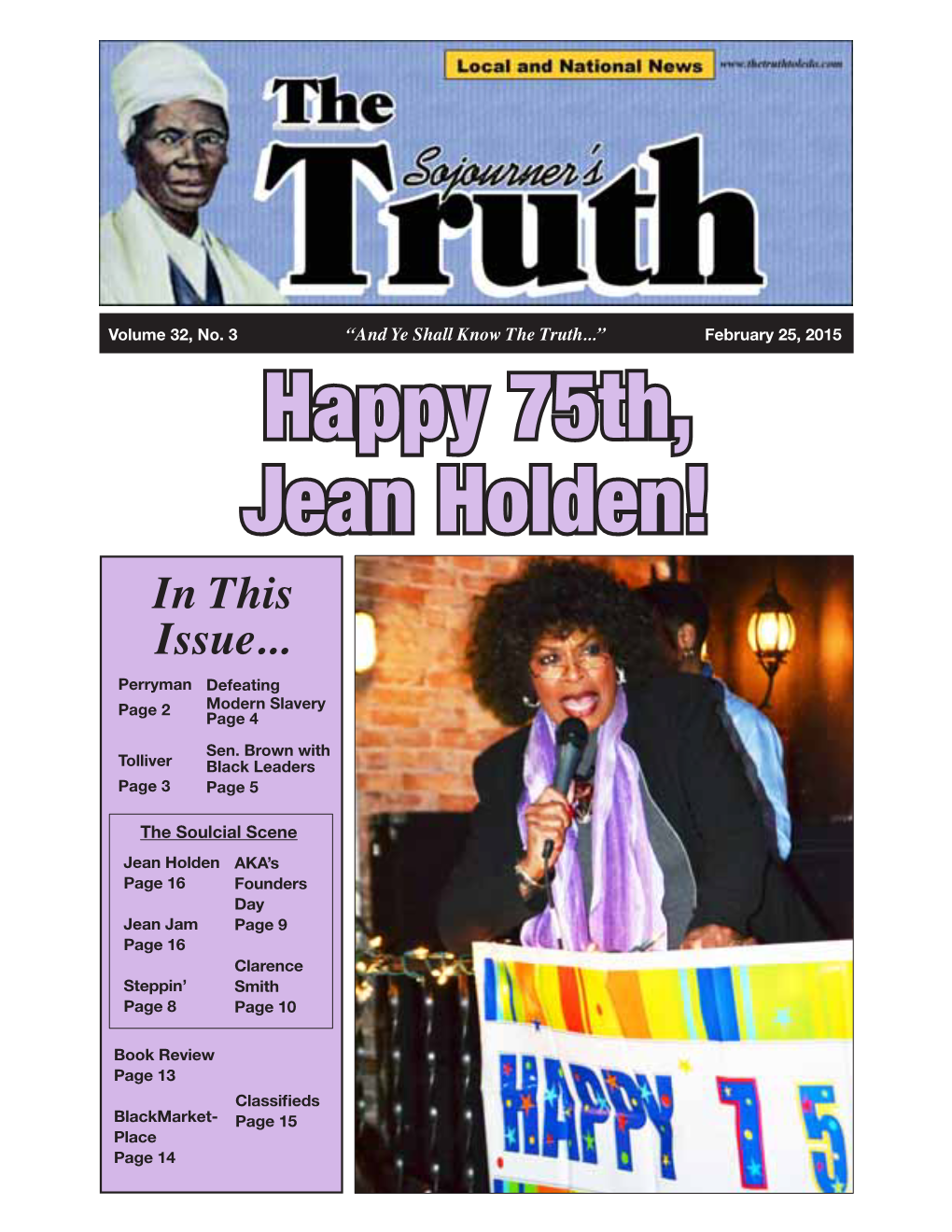 Happy 75Th, Jean Holden! in This Issue