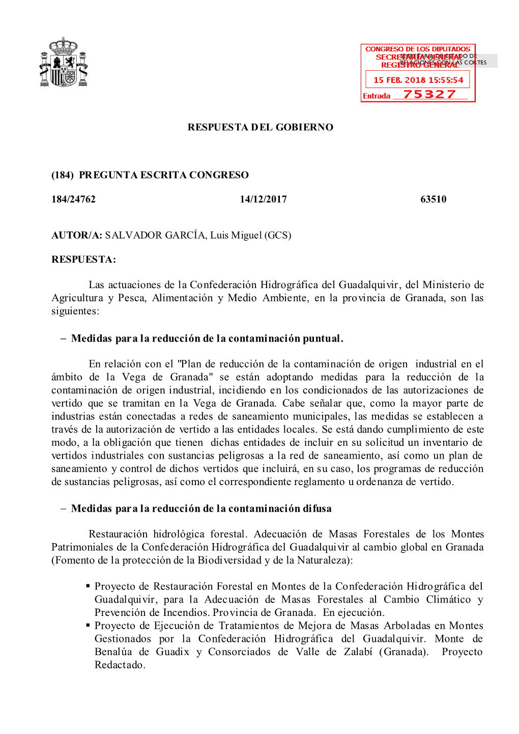 Las Actuaciones De La Confederación Hidrográfica Del Guadalquivir, Del