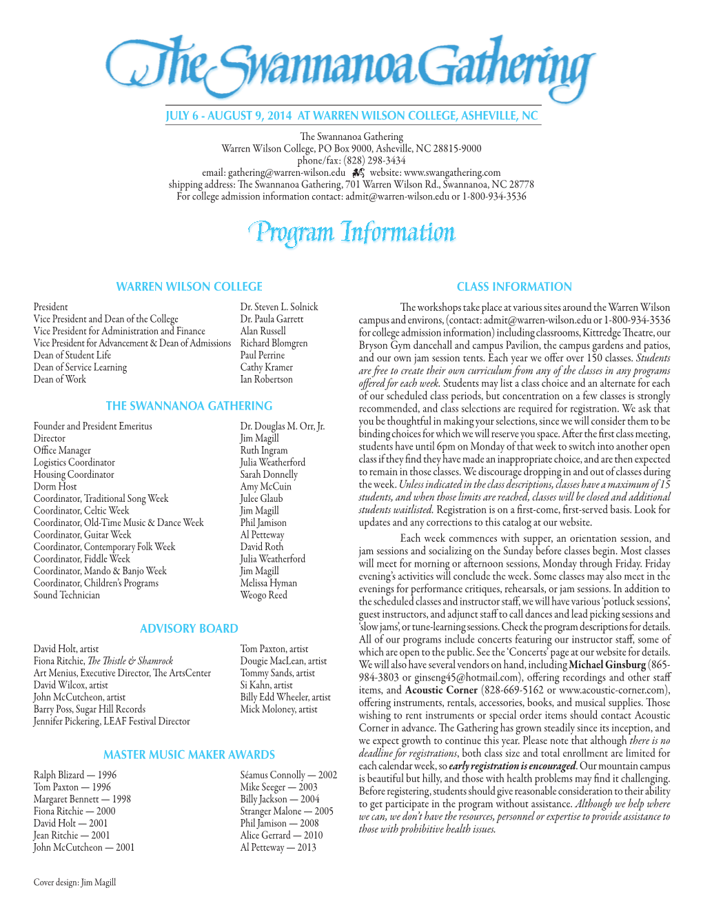 Program Information