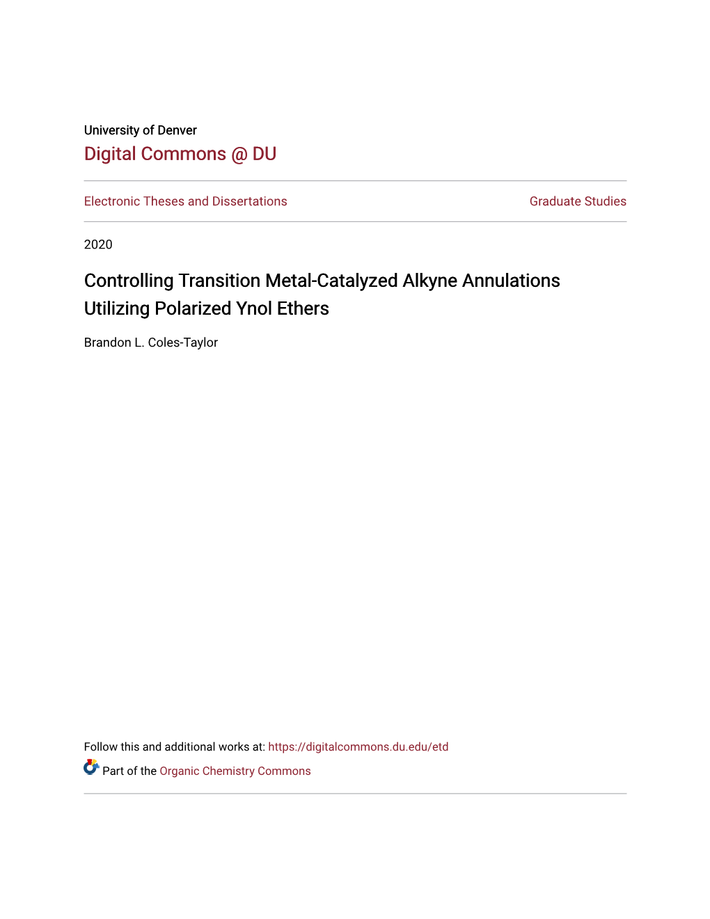 Controlling Transition Metal-Catalyzed Alkyne Annulations Utilizing Polarized Ynol Ethers