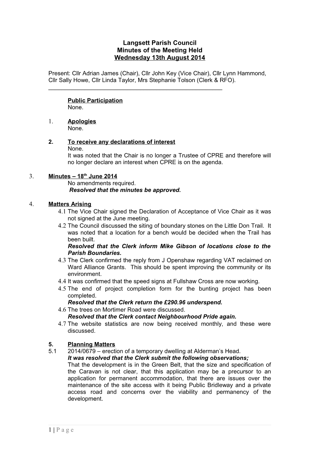 Langsett Parish Council s1