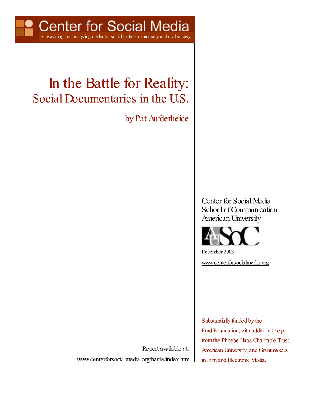 In the Battle for Reality (PDF)
