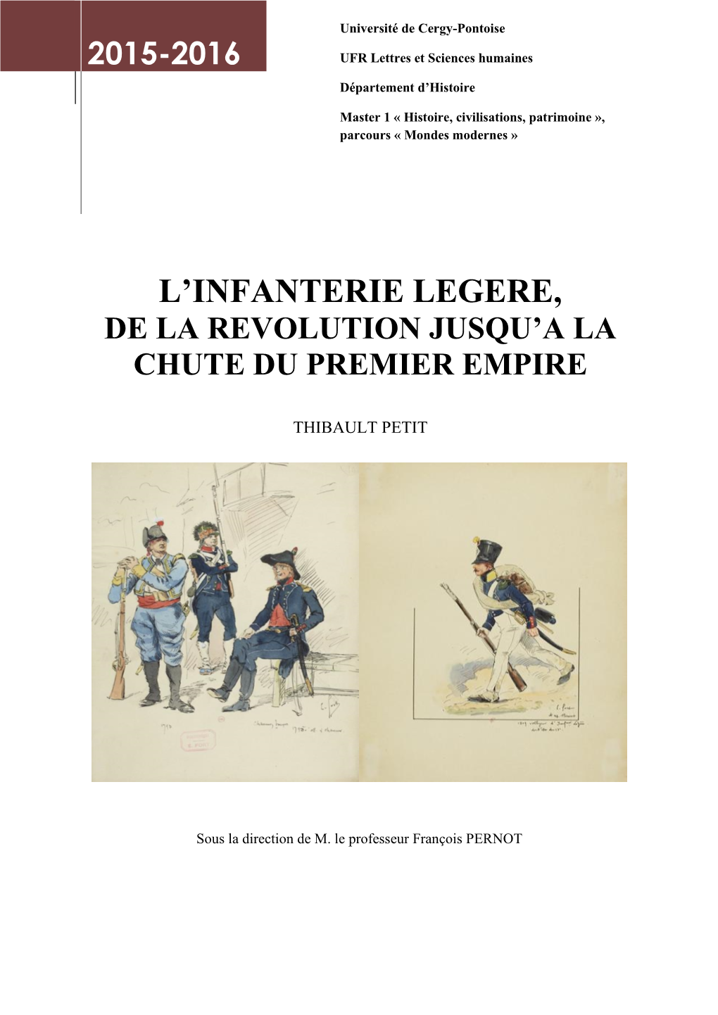 Les Innovations Tactiques De L'infanterie Légère