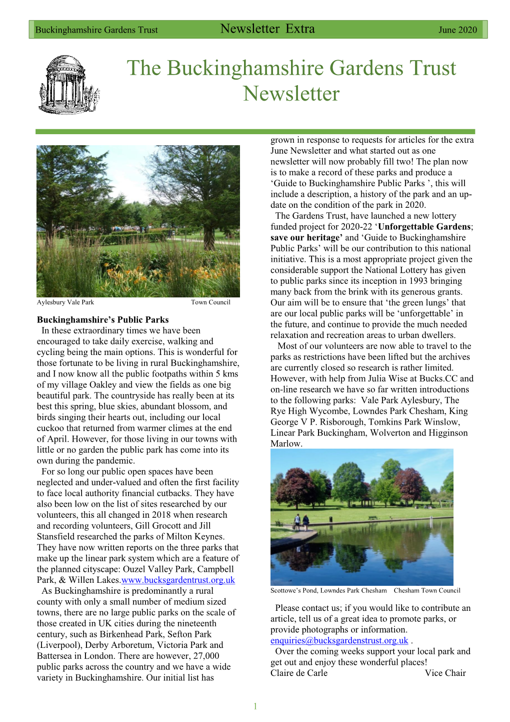 BGT June 2020 Extra Newsletter