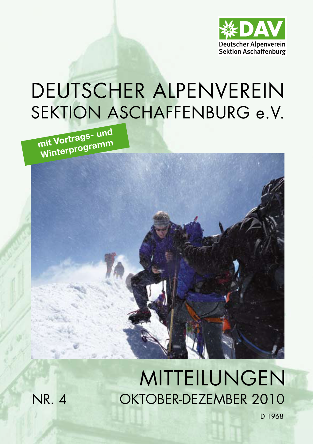 DEUTSCHER ALPENVEREIN SEKTION ASCHAFFENBURG E.V