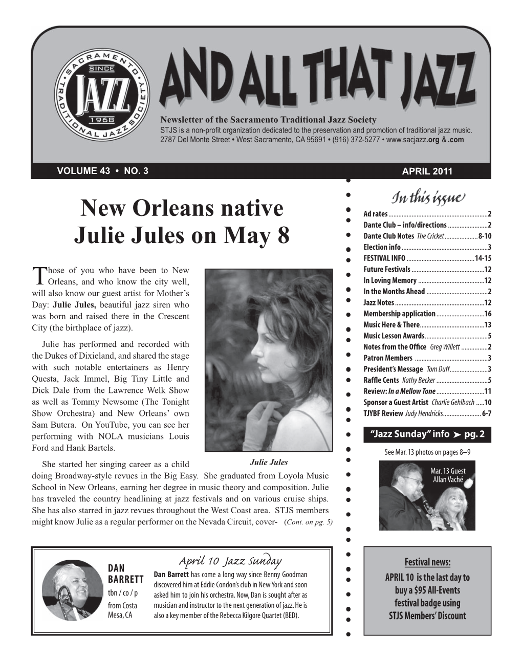 New Orleans Native Julie Jules on May 8