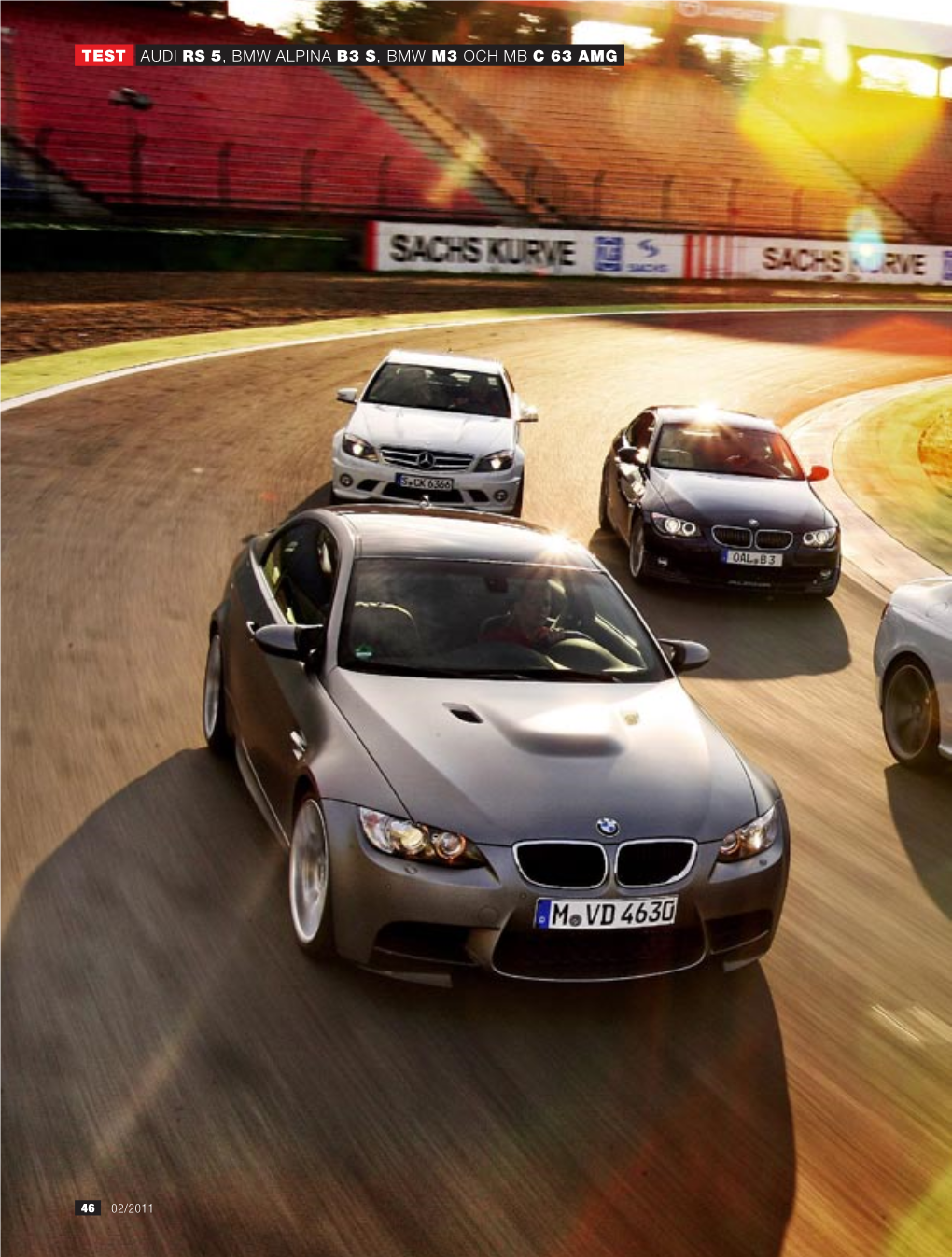 Audi RS 5, BMW Alpina B3 S, BMW M3 Och MB C 63 AMG TEST