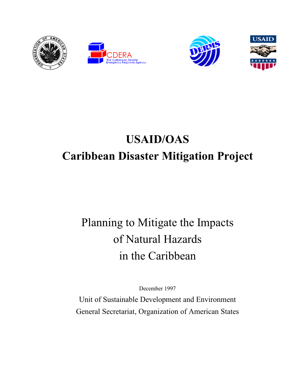 Planning to Mitigate the Impacts of Natural Hazards in the Caribbean