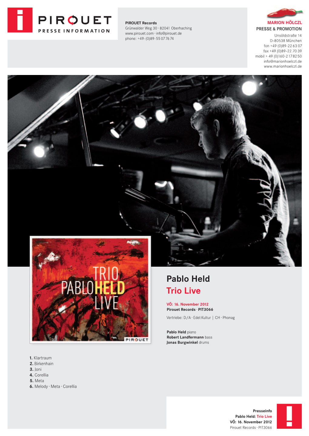 Pablo Held – Trio Live