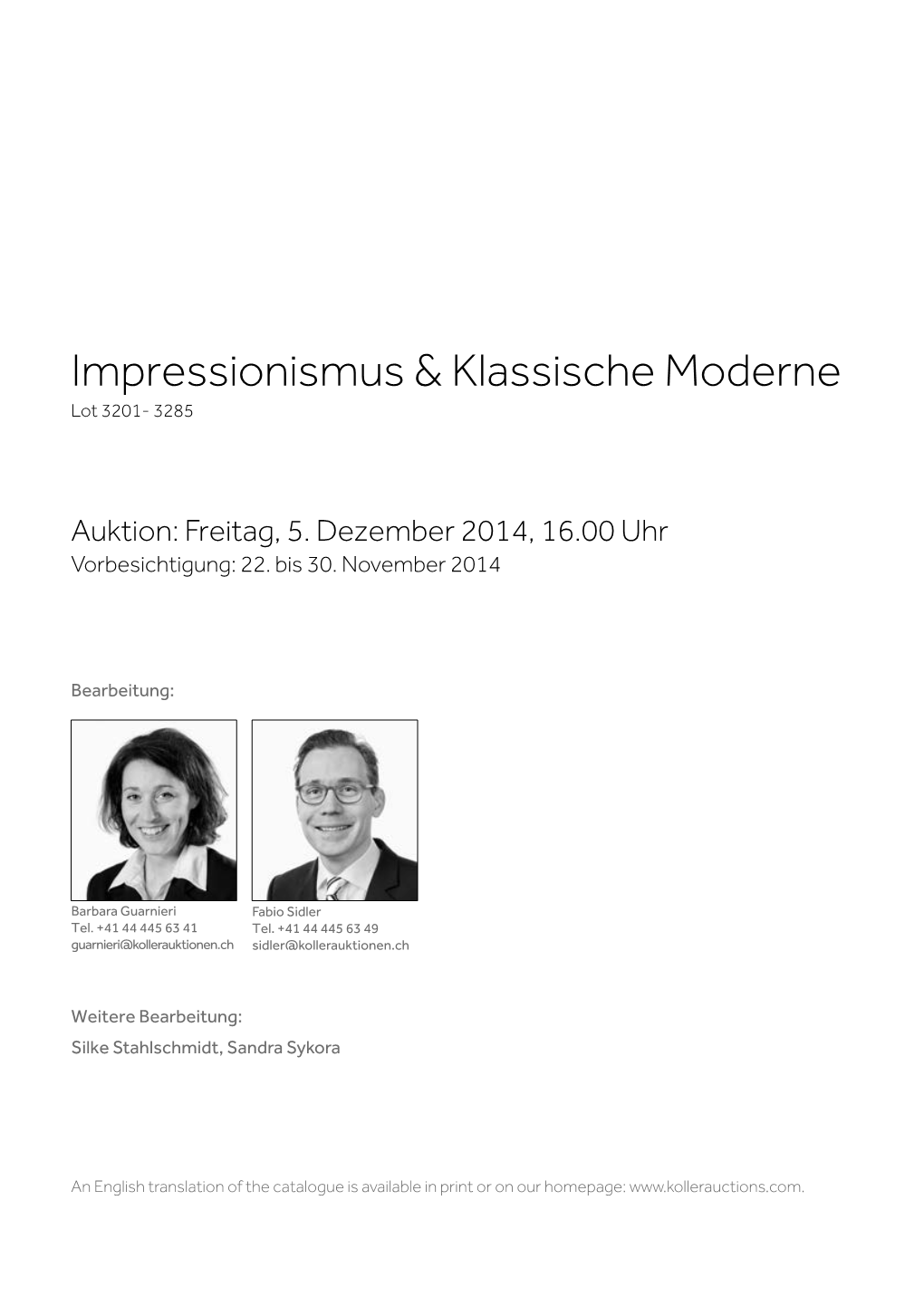 Impressionismus & Klassische Moderne