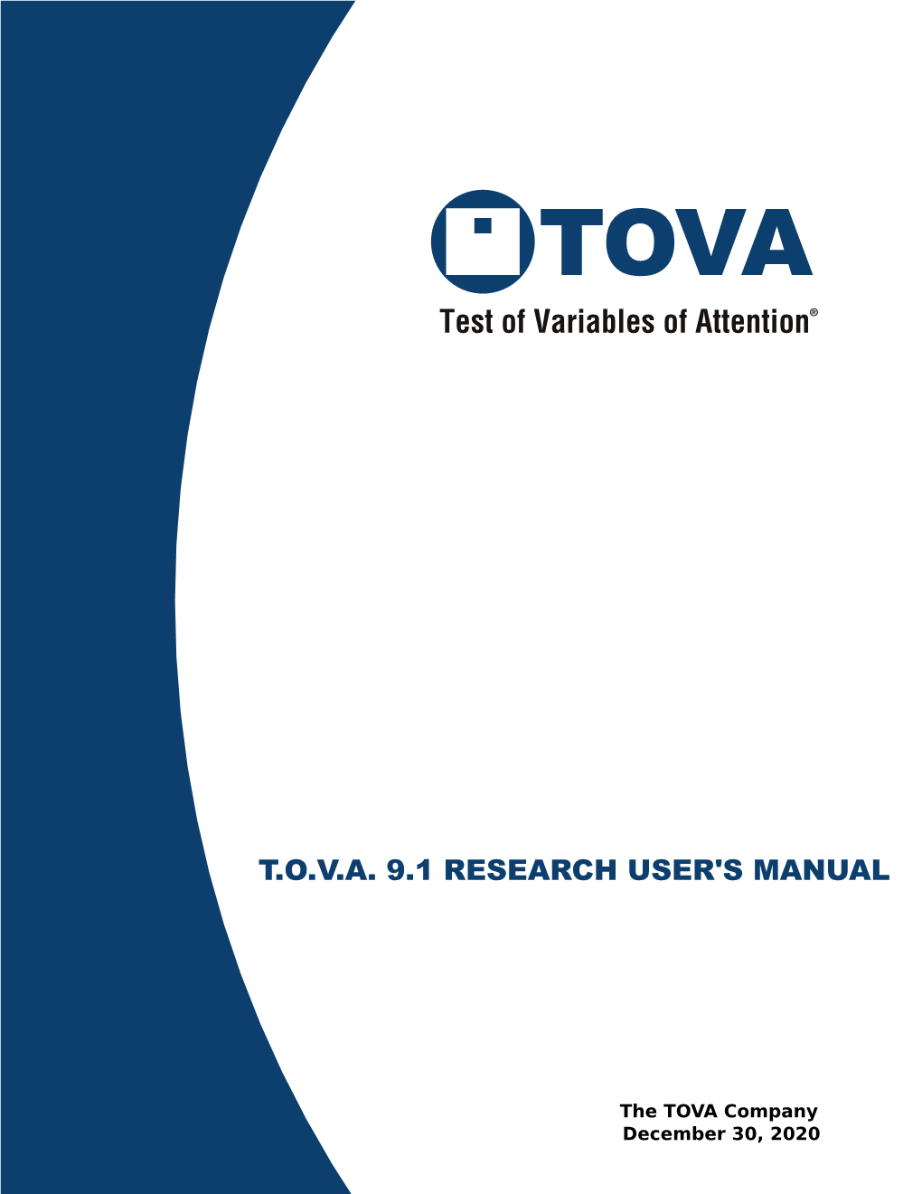 T.O.V.A. 9.1 Research User's Manual