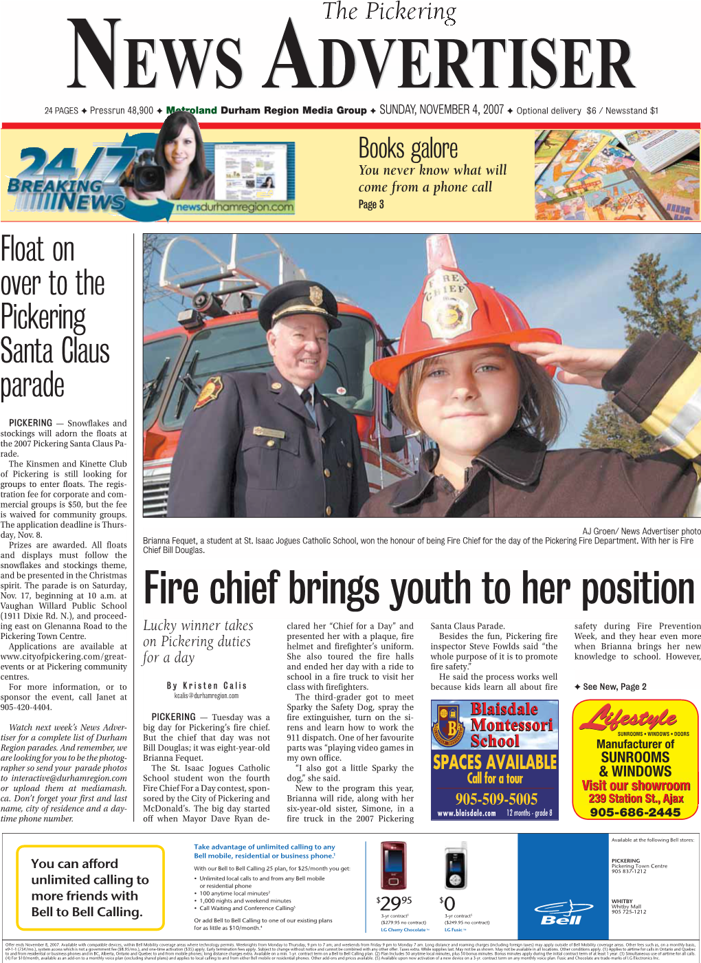 Fire Chief Brings Youth to Her Position (1911 Dixie Rd