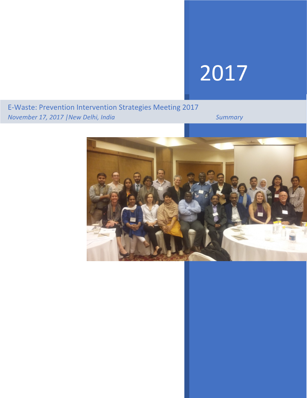 E-Waste Prevention Intervention Strategies Meeting Summary Report
