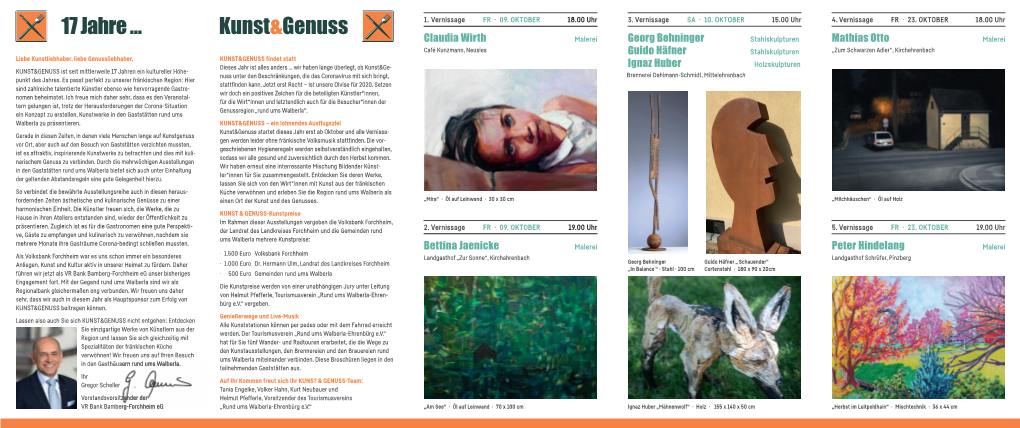 Flyer Kunst&Genuss Als