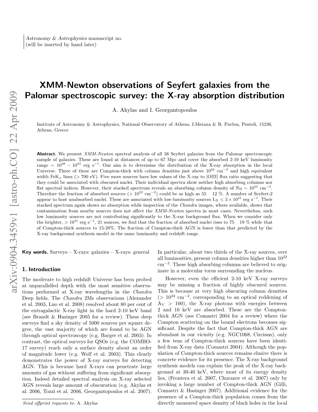 XMM-Newton Observations of Seyfert Galaxies from the Palomar
