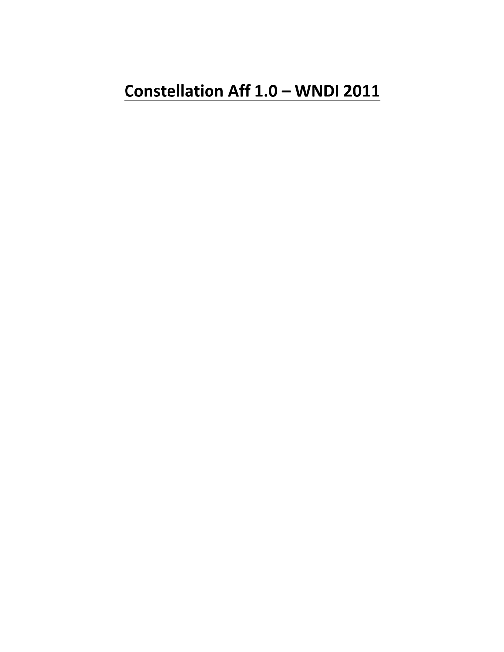 Constellation Aff 1.0 WNDI 2011