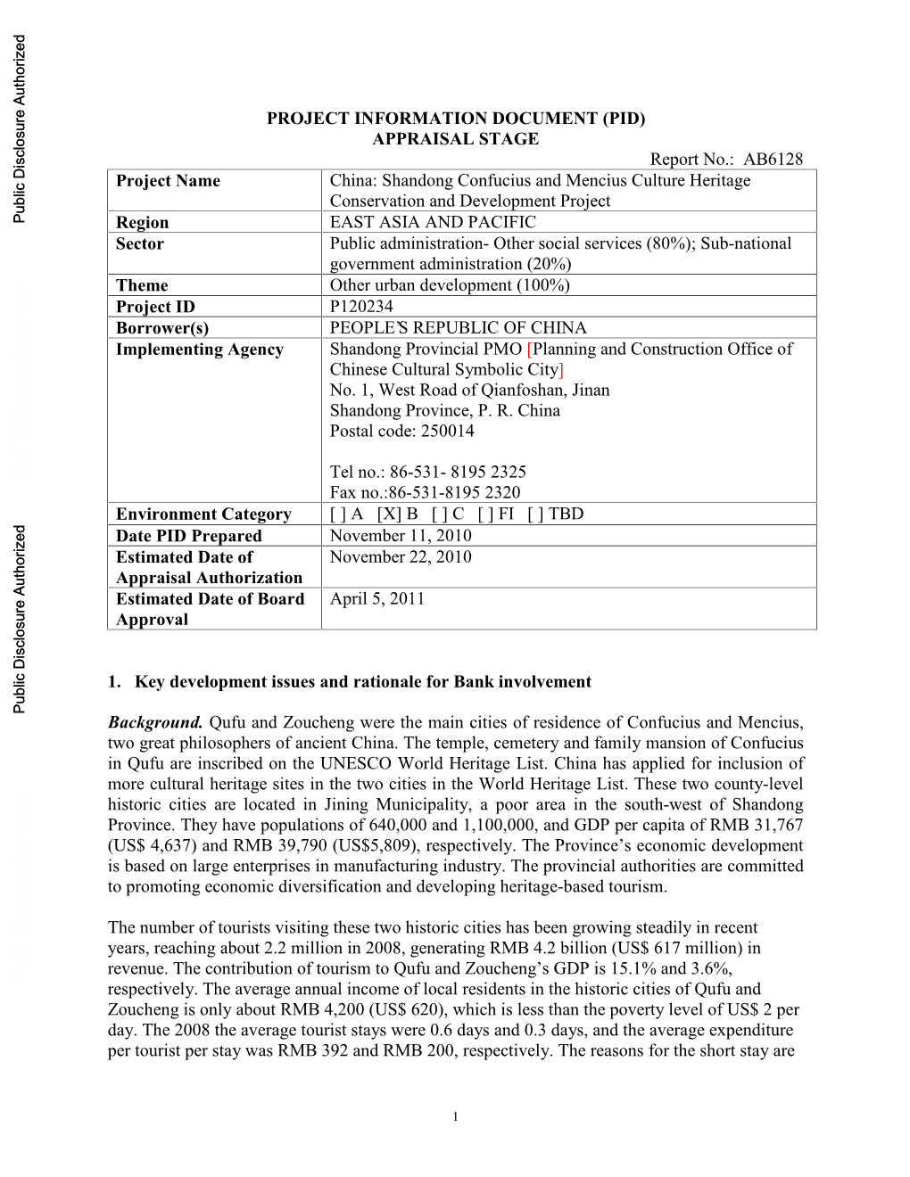 World Bank Document