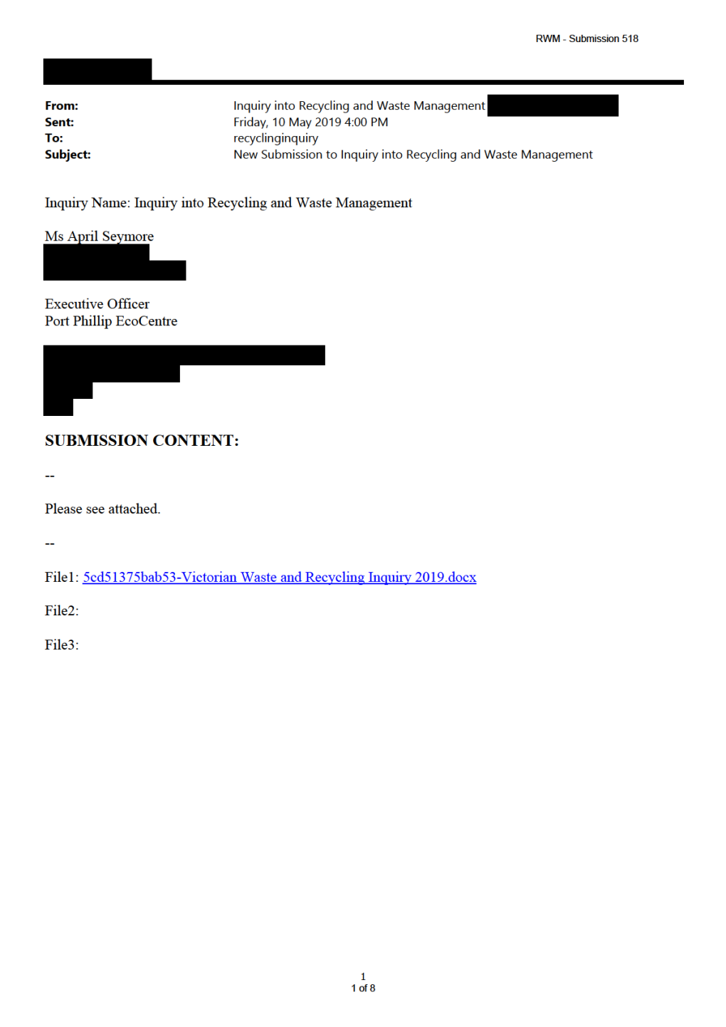 S518 - Port Phillip Ecocentre Redacted.Pdf