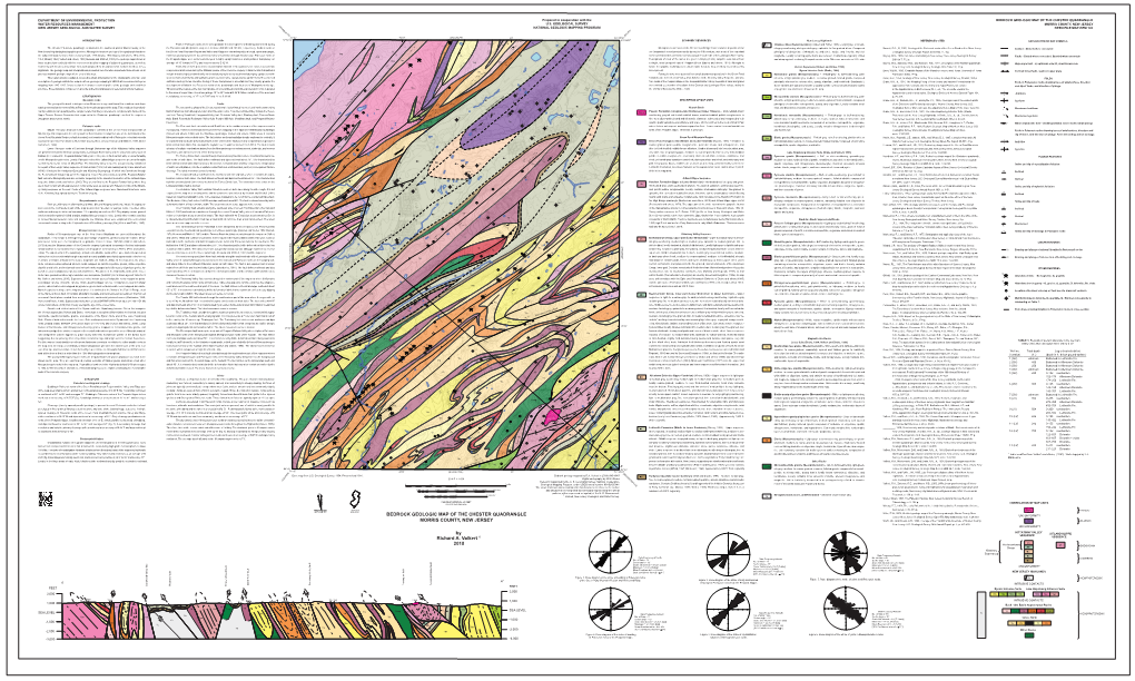 Bedrock Geologic Map of the Chester Quadrangle, Morris County, New