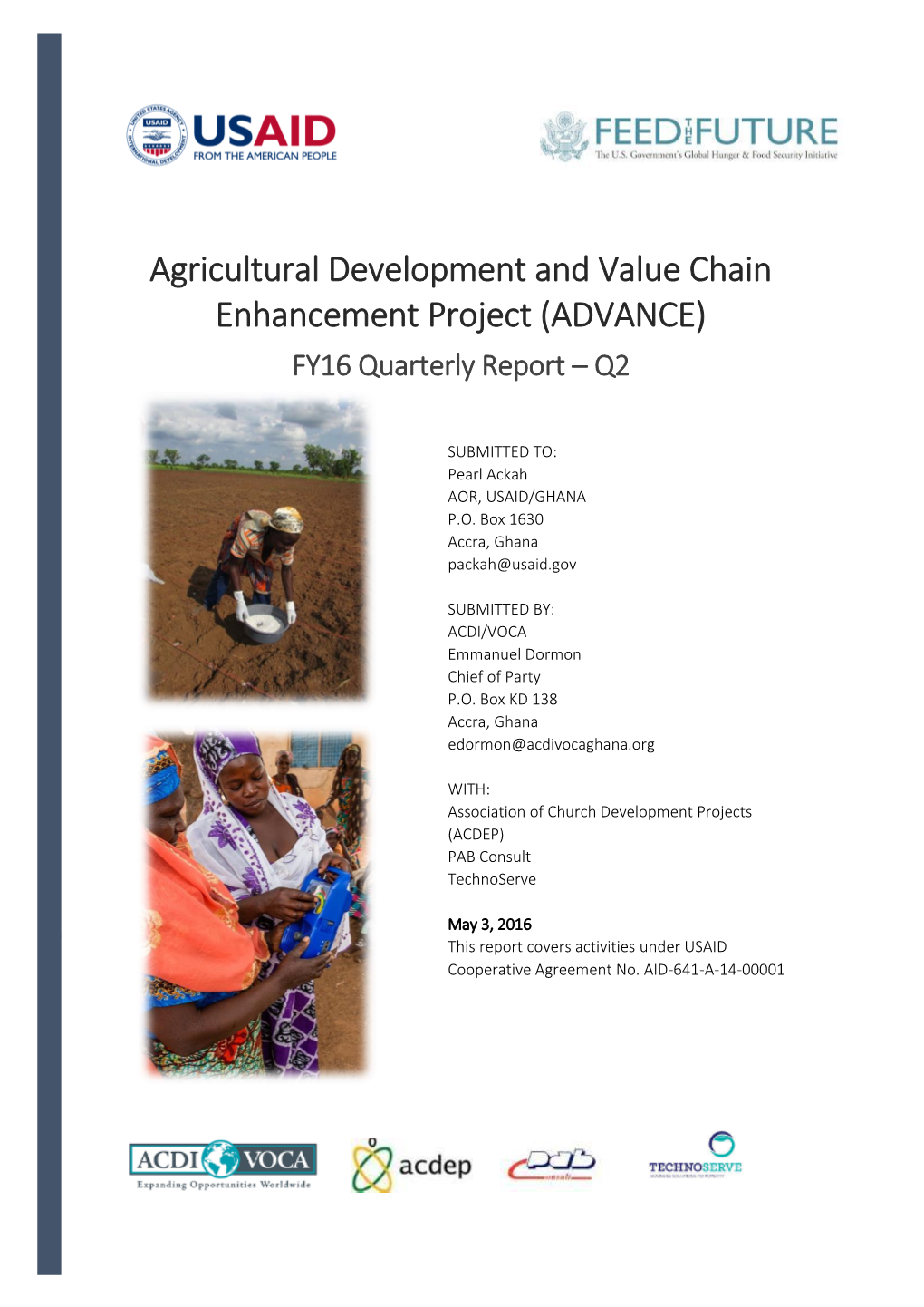 USAID ADVANCE FY16 Q2 Report