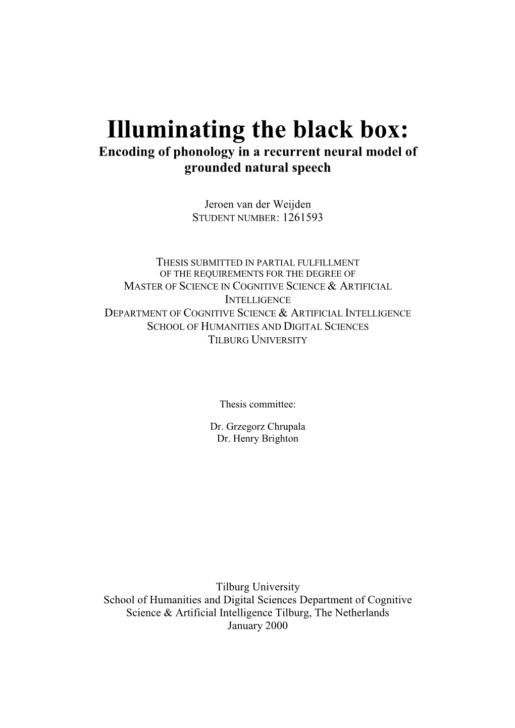 Illuminating the Black Box: Encoding of Phonology in a Recurrent Neural Model of Grounded Natural Speech