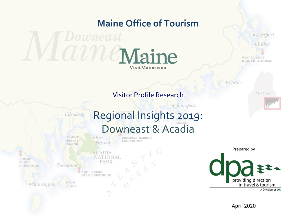 Downeast & Acadia Regional Report 2019