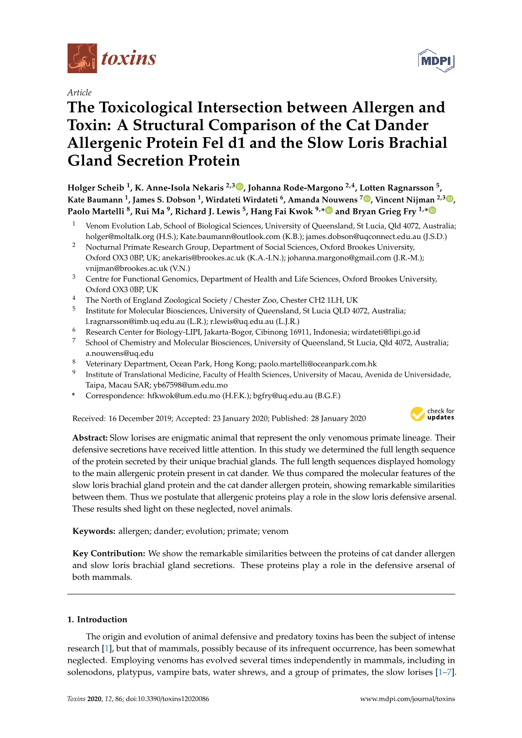 The Toxicological Intersection Between Allergen and Toxin: A