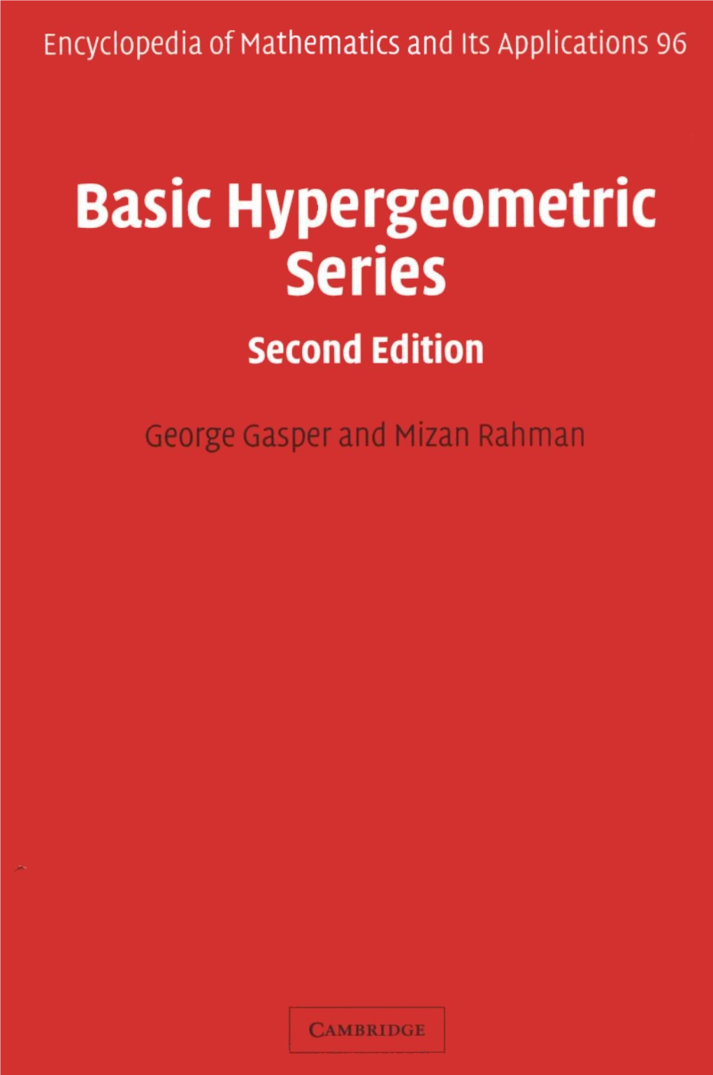 Basic Hypergeometric Series Second Edition