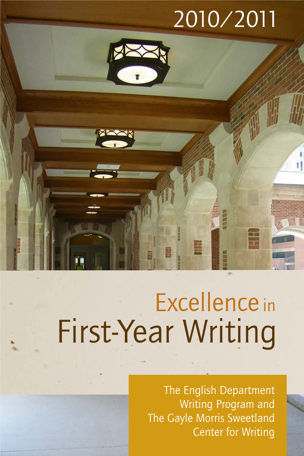 2011 First-Year Writing Prizebook