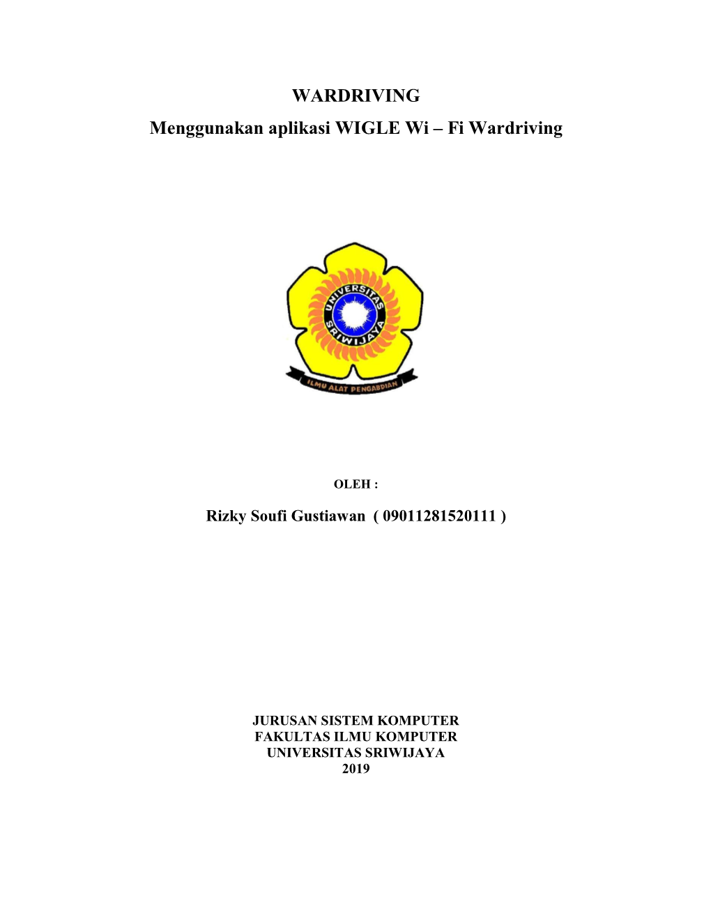 WARDRIVING Menggunakan Aplikasi WIGLE Wi – Fi Wardriving