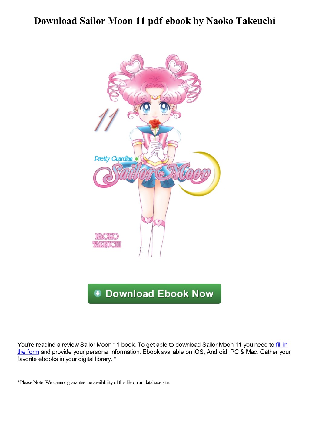 Sailor Moon 11 Pdf Ebook by Naoko Takeuchi