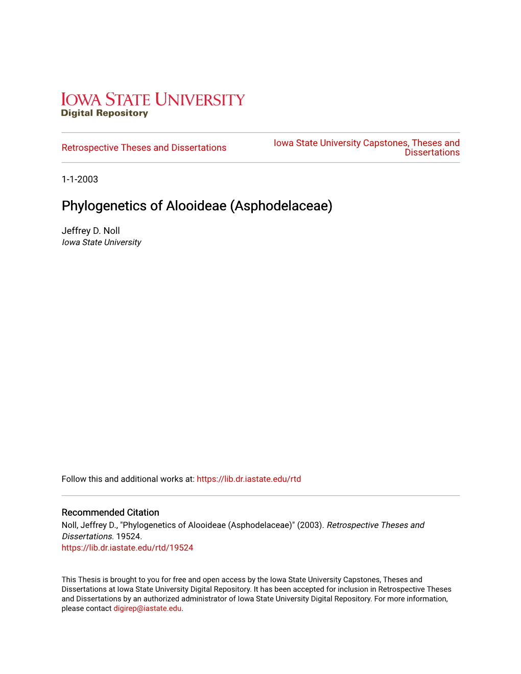 Phylogenetics of Alooideae (Asphodelaceae)