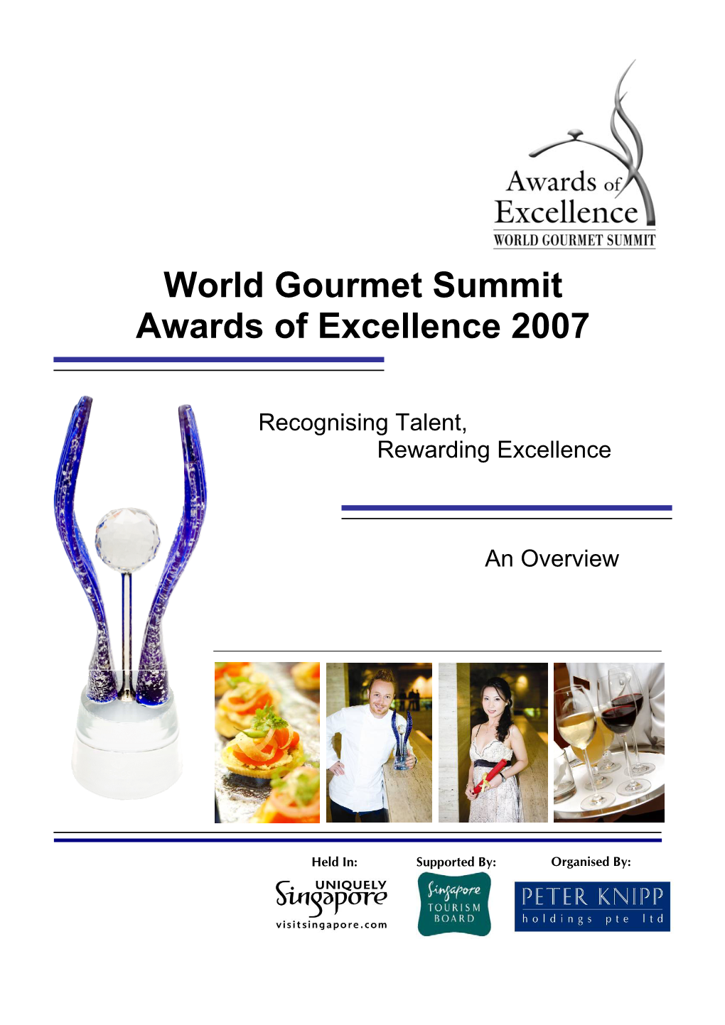 World Gourmet Summit Awards of Excellence 2007