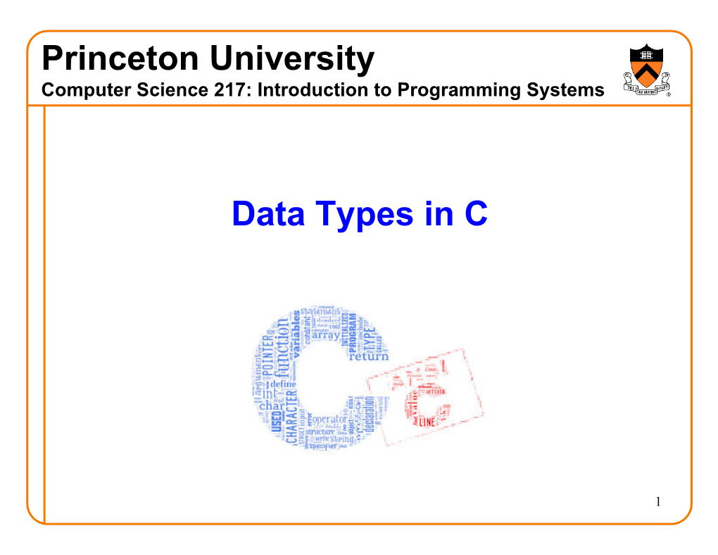 Data Types in C