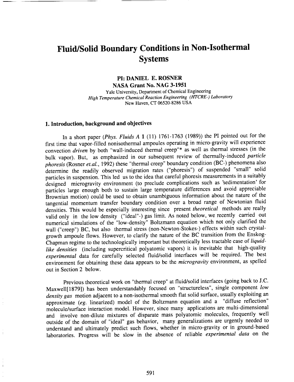 Fluid/Solid Boundary Conditions in Non-Isothermal Systems