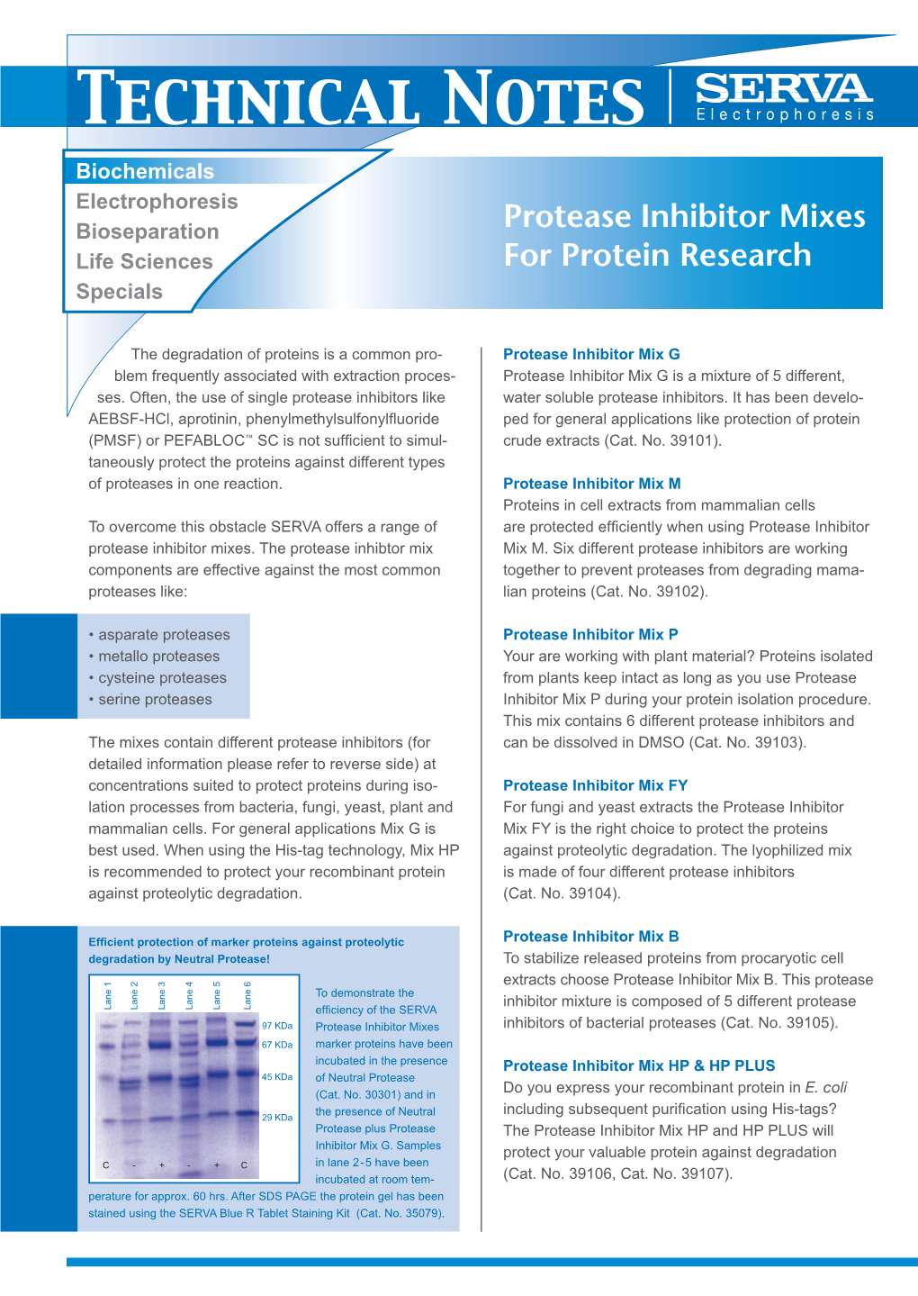 Protease and Phosphatase Inhibitor Mixes