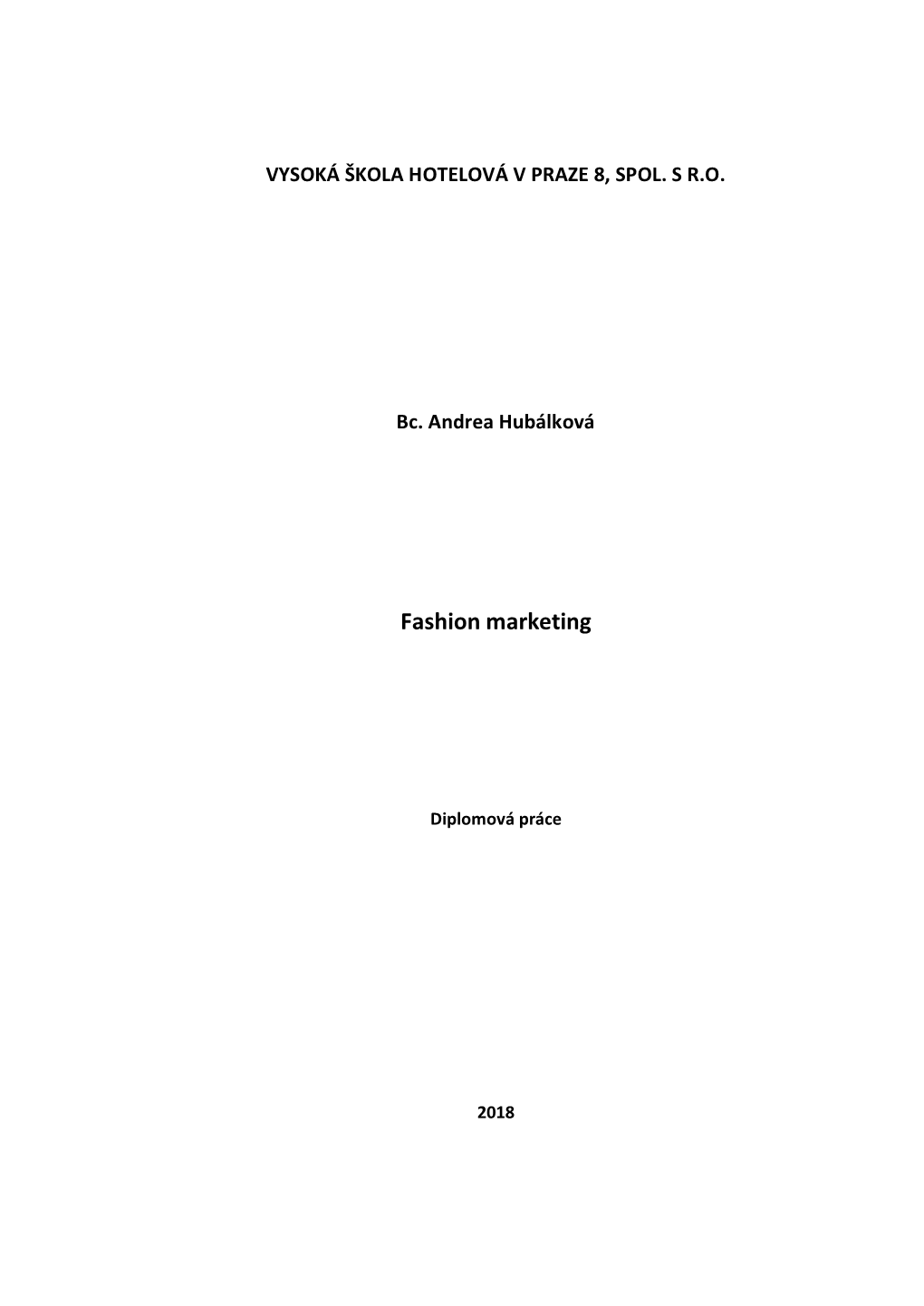 Fashion Marketing