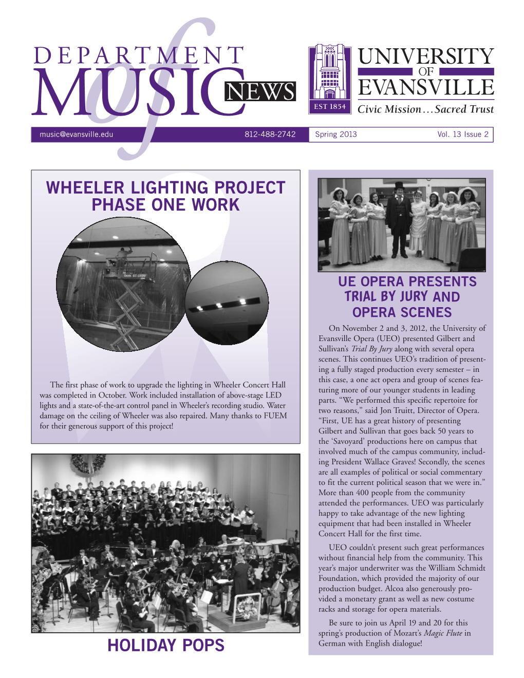 Music Newsletter Winter 2004