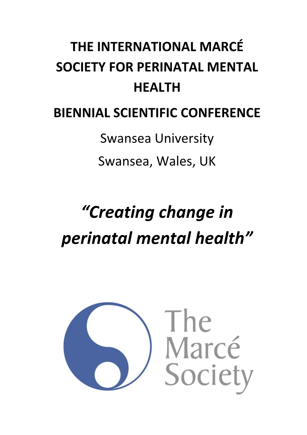 “Creating Change in Perinatal Mental Health”