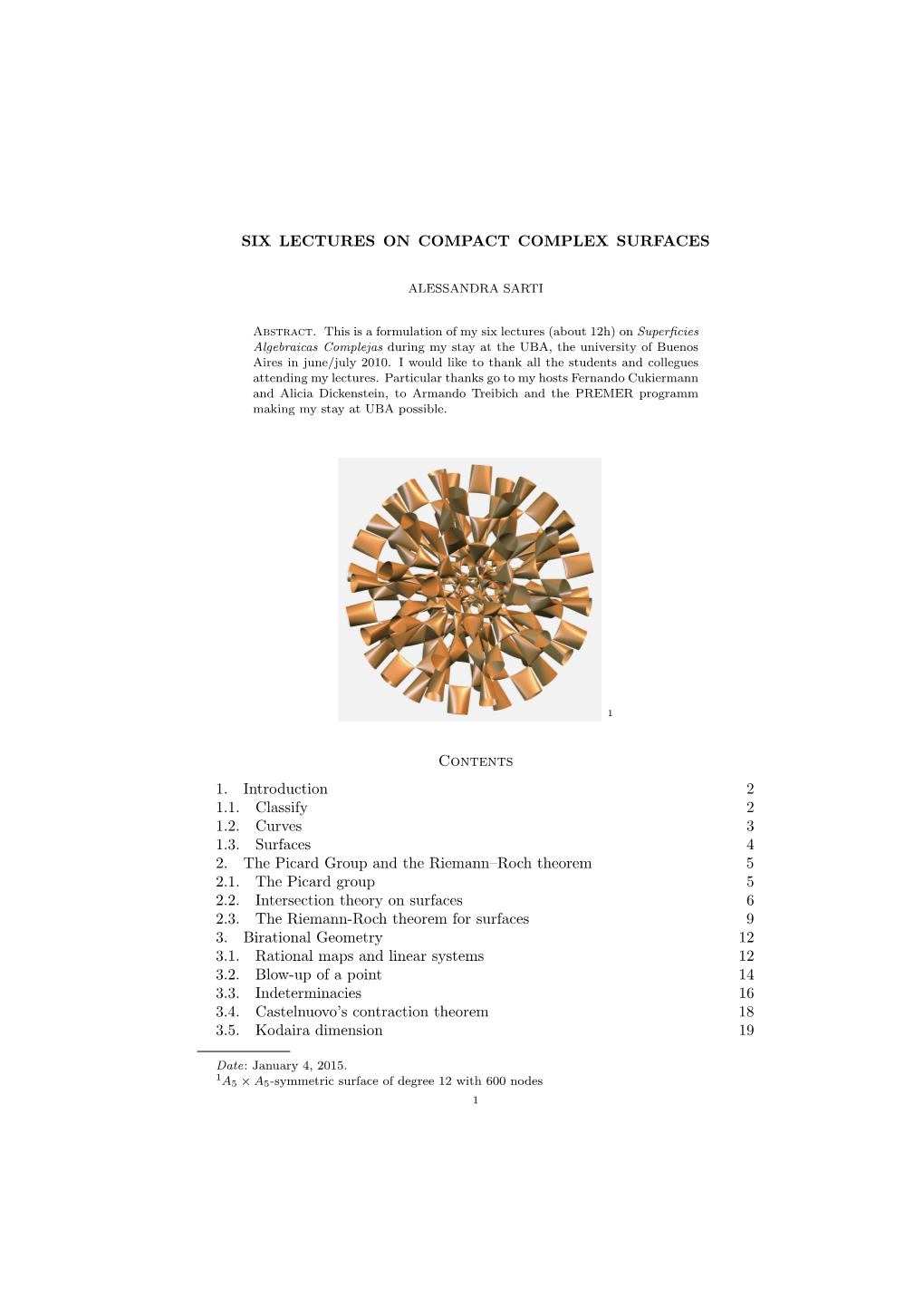 Six Lectures on Compact Complex Surfaces