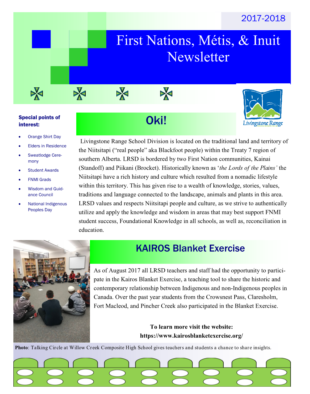 First Nations, Métis, & Inuit Newsletter