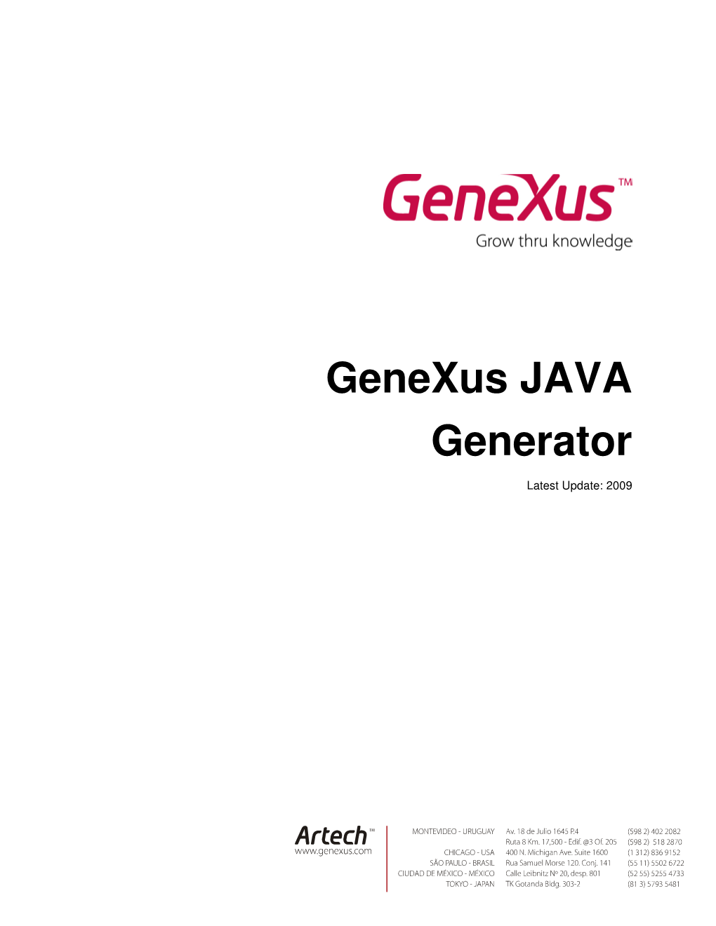 Genexus JAVA Generator