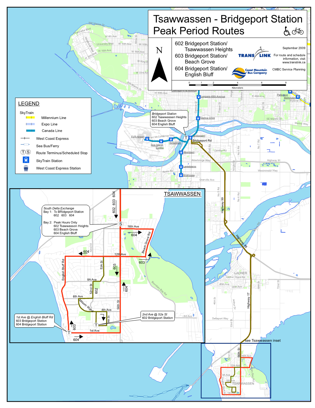 Tsawwassen Heights Grandview" Hwy B E E 1 "Ã "Ã Av 6Th Ave 6Th Renfrew T for Route Andc Asncahdead Wualey 1 S T