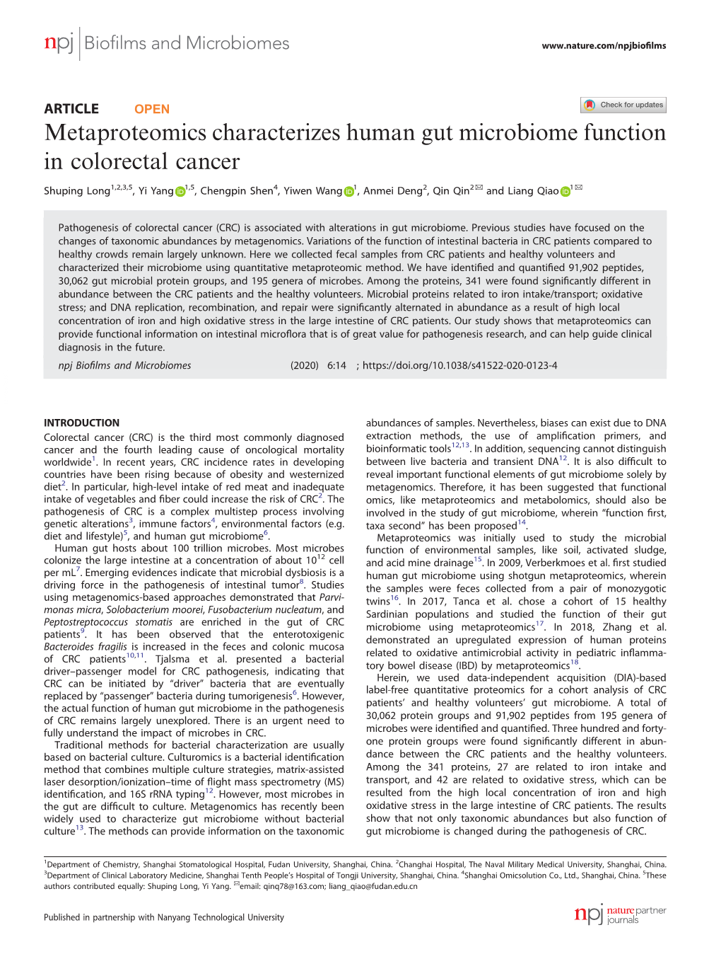 Metaproteomics Characterizes Human Gut Microbiome Function In