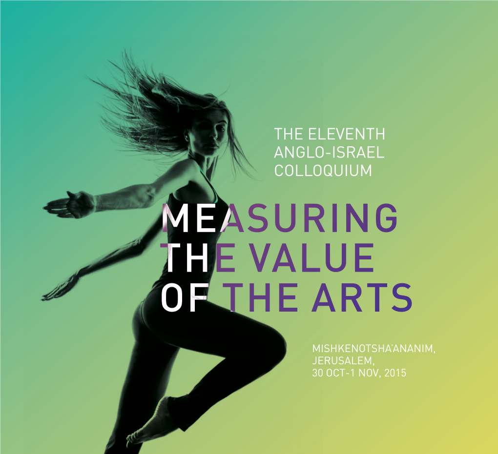 Measuring the Value of the Arts