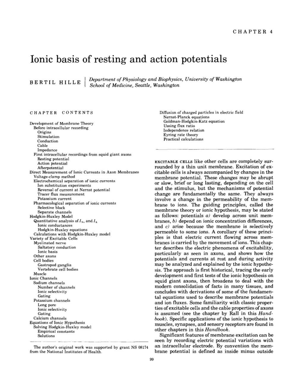 Ionic Basis of Resting and Action Potentials. In: Comprehensive