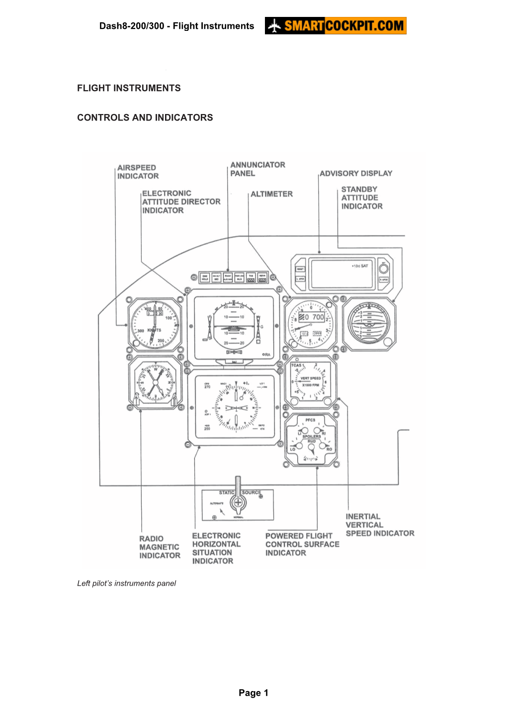 Dash8-200/300 - Flight Instruments