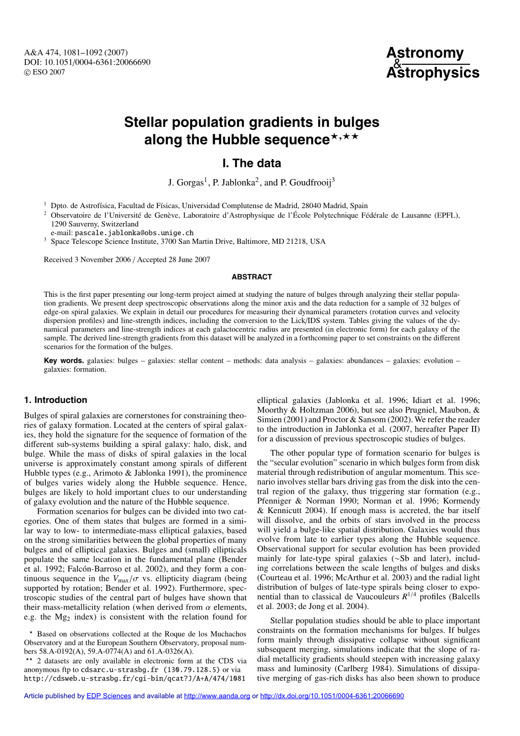 Stellar Population Gradients in Bulges Along the Hubble Sequence�,�� I